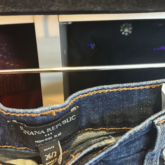 Banana Republic blue4 pocket cropped jeans size 26 - Picture 2 of 3
